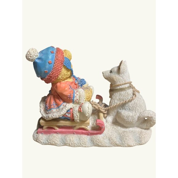 Cherished Teddies "Erica" Figurine Friends Are Always Pulling For You - Picture 5 of 10